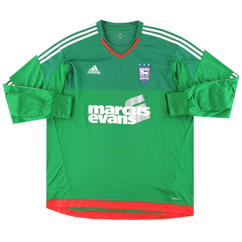 2015-16 Ipswich adizero Player Issue Goalkeeper Shirt XXL - S29440