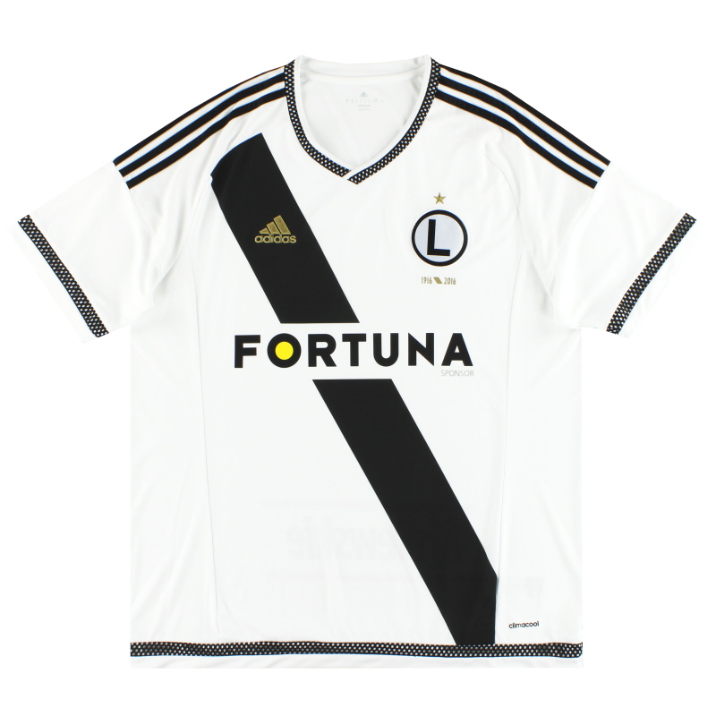 2015-16 Legia Warsaw Centenary Home Shirt *Mint* XL - S86370