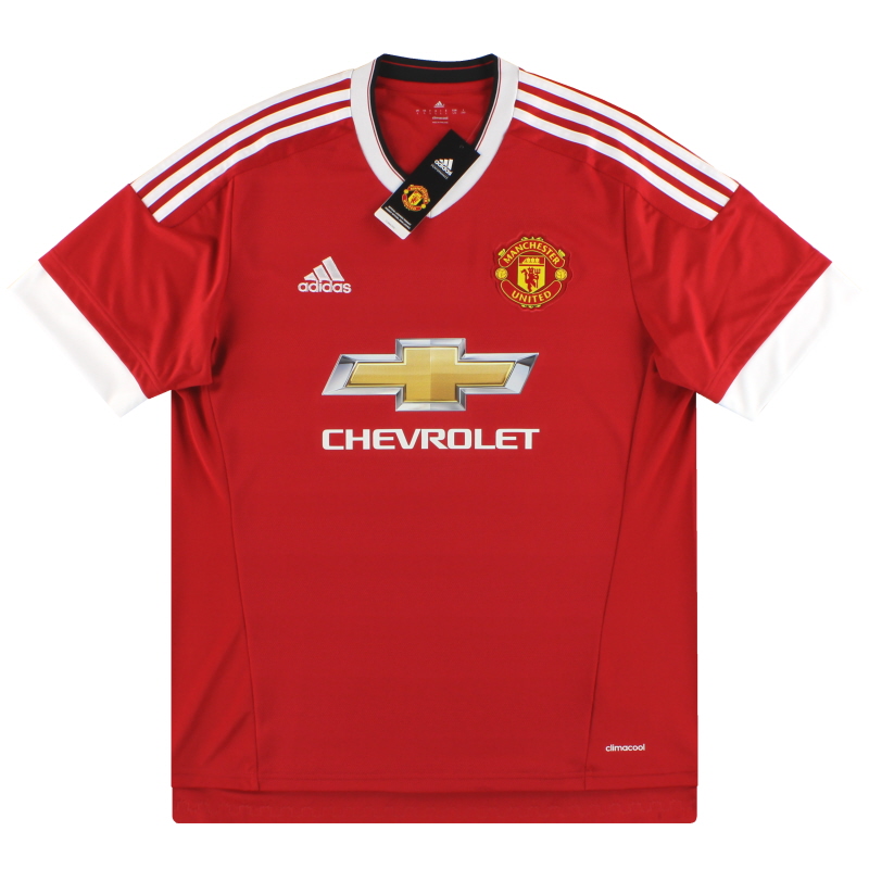 2015-16 Manchester United adidas Home Shirt *BNIB* XL.Boys
