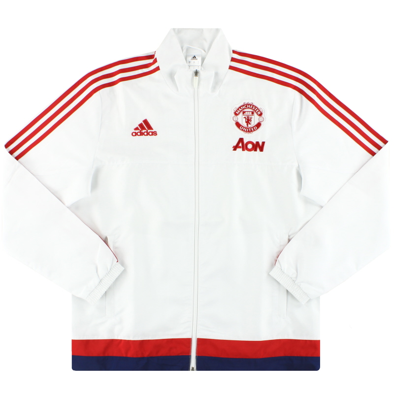 2015-16 Manchester United adidas Presentation Jacket *Mint* L - AC1958