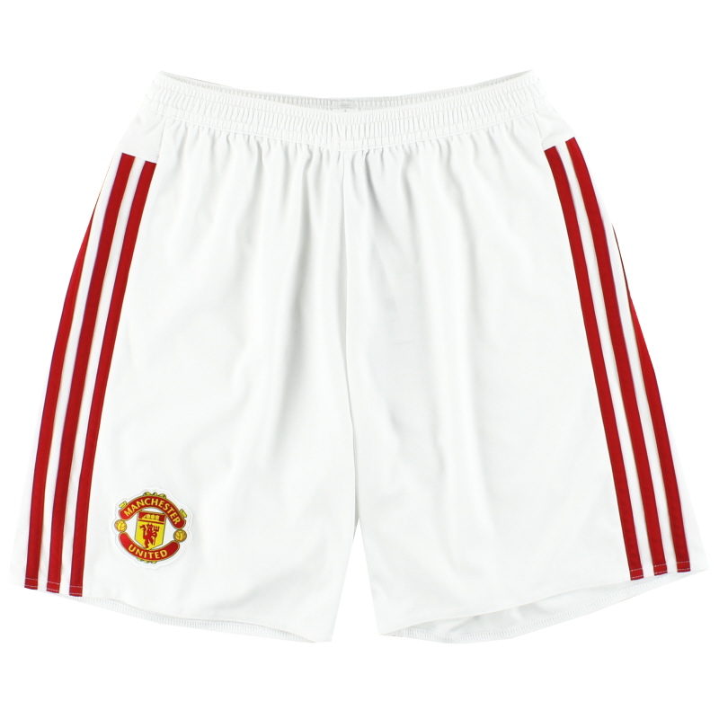 2015-16 Manchester United adidas Home Shorts S - AC1420
