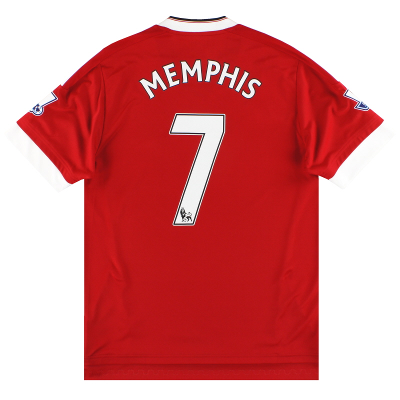 2015-16 Manchester United adidas Home Shirt Memphis #7 *As New* M - AC1414