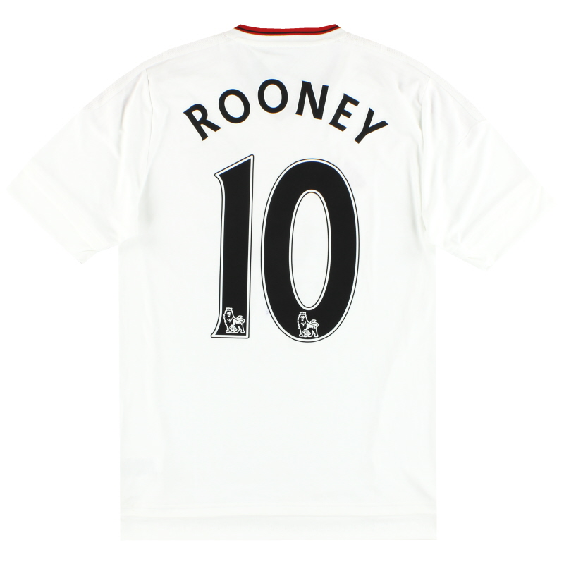 2015-16 Manchester United adidas Away Shirt Rooney #10 *w/tags* S