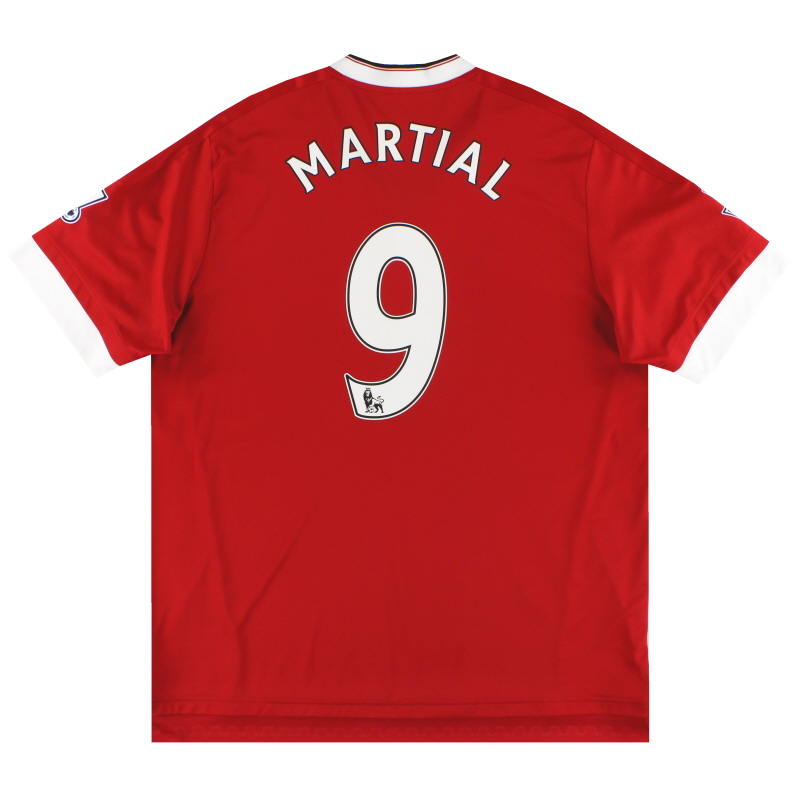 2015-16 Manchester United adidas Home Shirt Martial #9 XL - AC1414