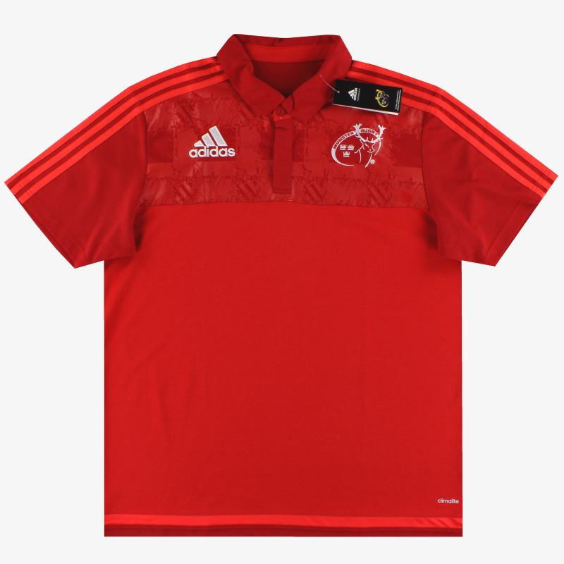 2015-16 Munster adidas Polo Shirt *BNIB* XL - S89384 - 4055014818895