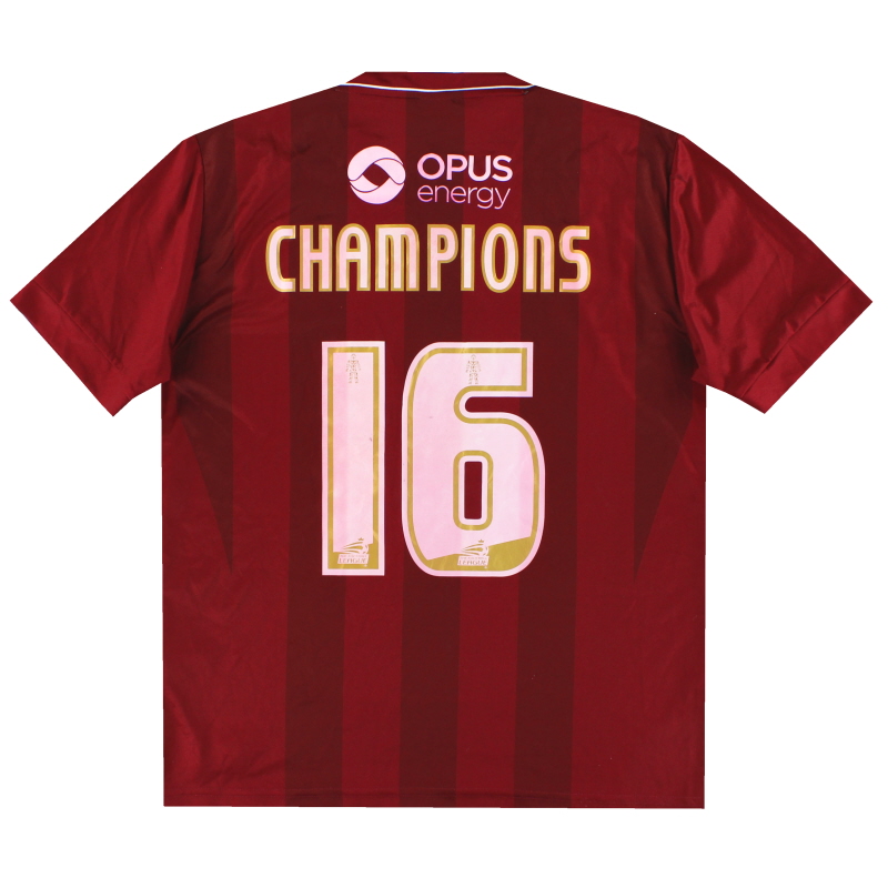 2015-16 Northampton Town Errea Home Shirt ’Champions #16’ L