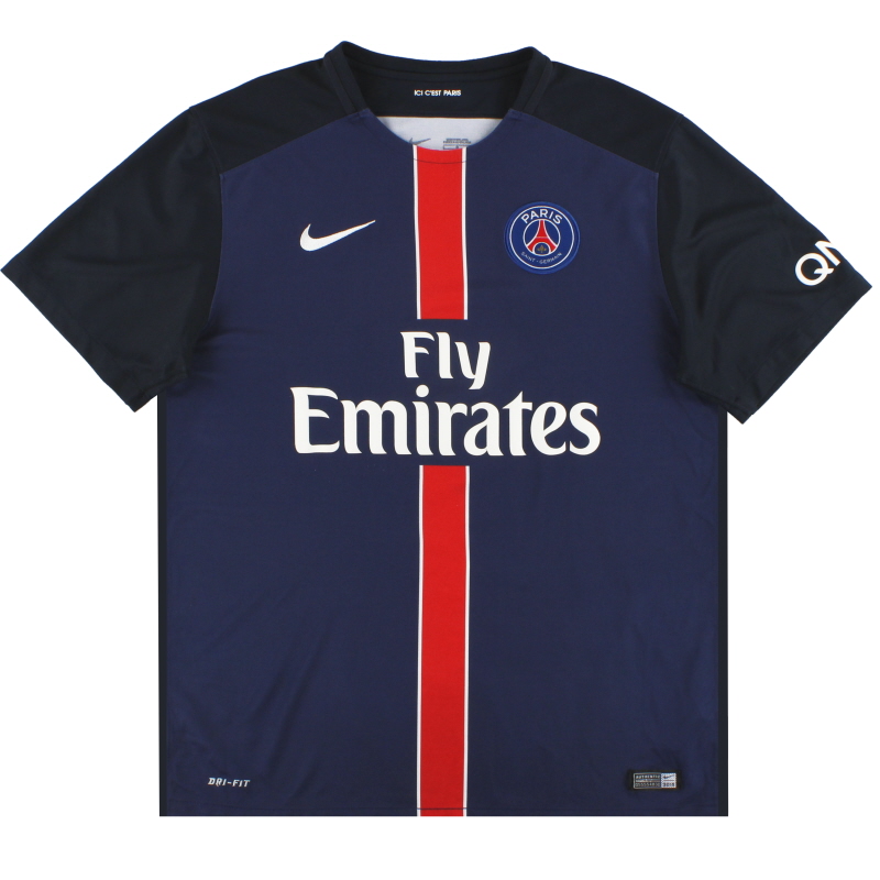 Aarde Gezichtsvermogen vluchtelingen 2015-16 Paris Saint-Germain Nike Home Shirt L 658907-411
