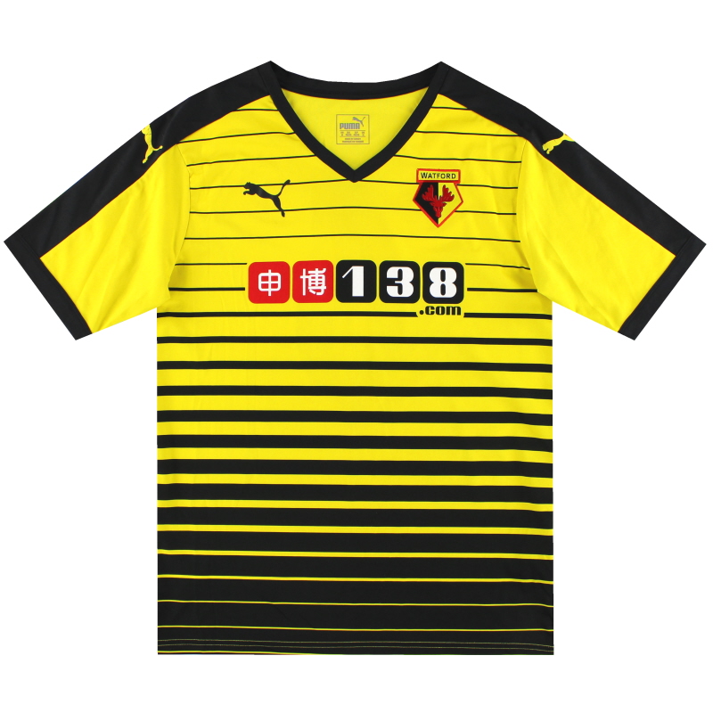 Camiseta de local del Watford Puma 2015-16 n.º 6 *Menta* M