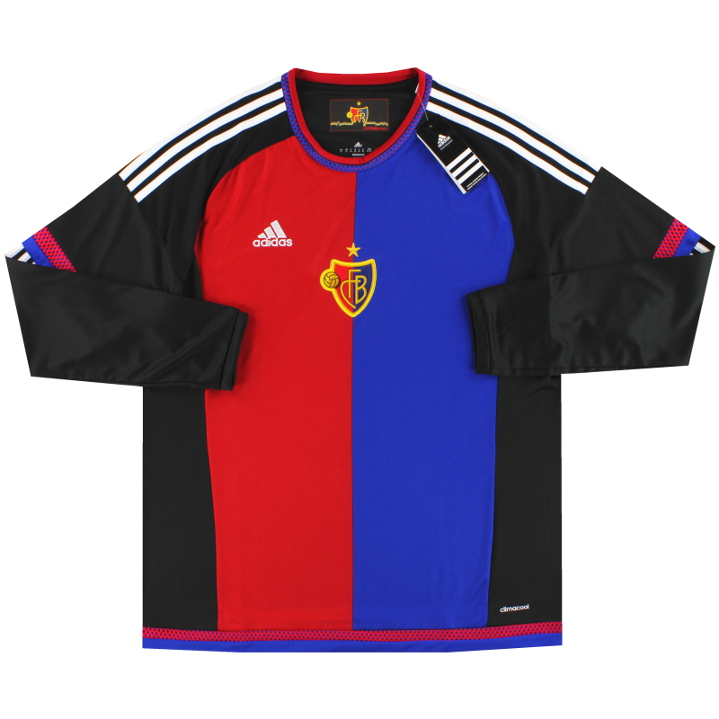 2015-17 FC Basel Player Issue Home Shirt L/S *BNIB* XL - S88650