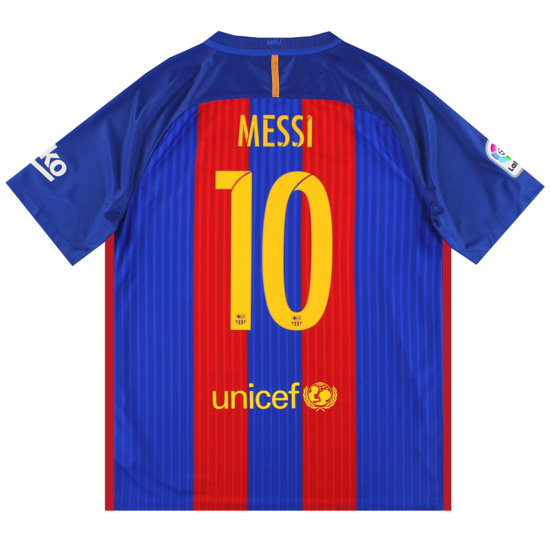 2016-17 Barcelone Nike Maillot Domicile Messi #10 *w/tags* L - 776850-481 - 884802008170