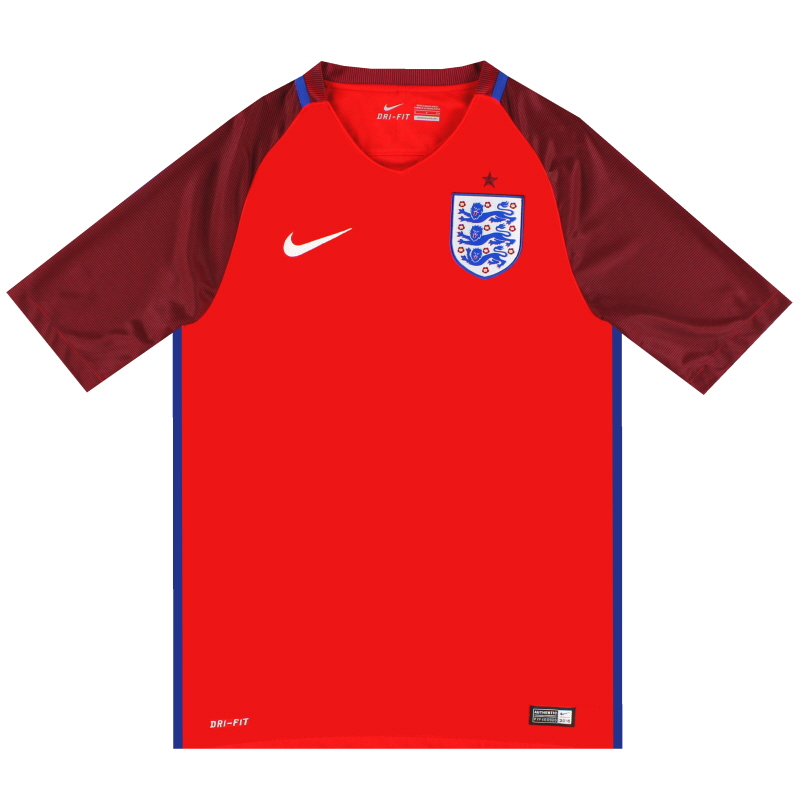 2016–17 England Nike Auswärtstrikot *Mint* XL – 724608-600
