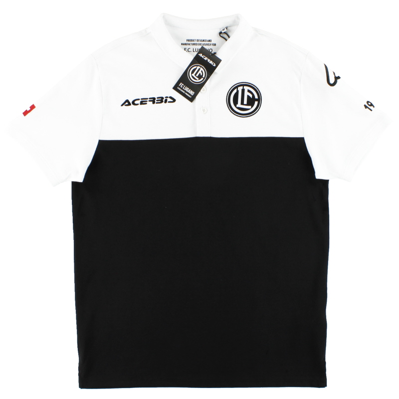 2018-19 FC Lugano Acerbis Polo Shirt *BNIB*