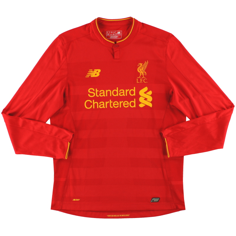 2016-17 Liverpool New Balance Home Shirt L/S M - MT630001