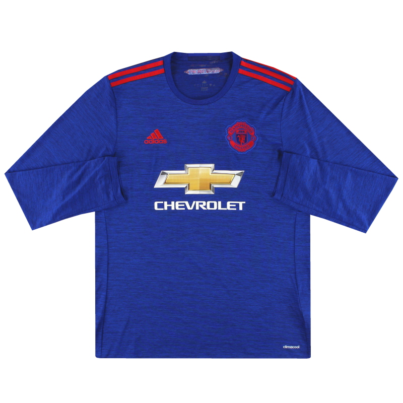 2016-17 Manchester United adidas Away Shirt L/S L
