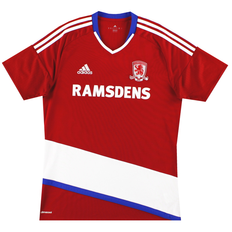 2016-17 Middlesbrough adidas Home Shirt XL AP8474