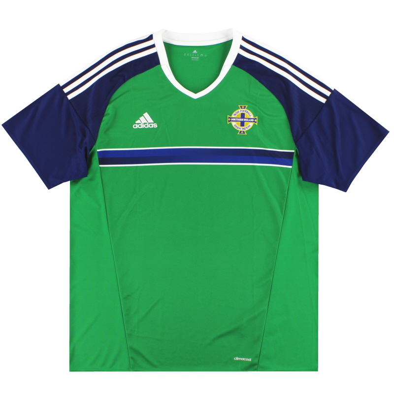 2016-17 Northern Ireland adidas Home Shirt XL.Boys - AI6623