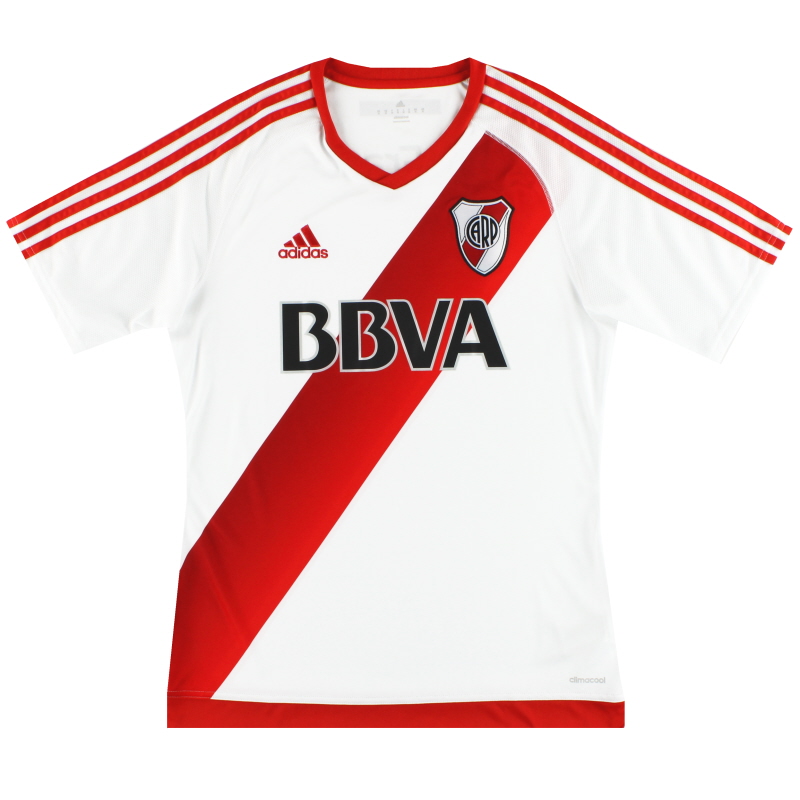 2016-17 River Plate adidas Home Shirt M - BS4088