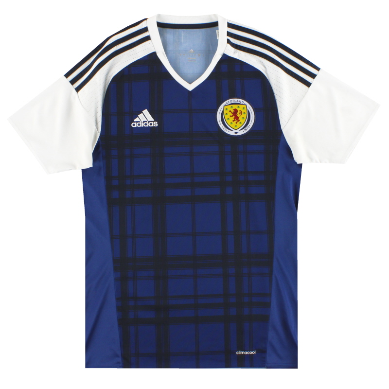 Camiseta de local adidas Player Issue de Escocia 2016-17 L - AI6602