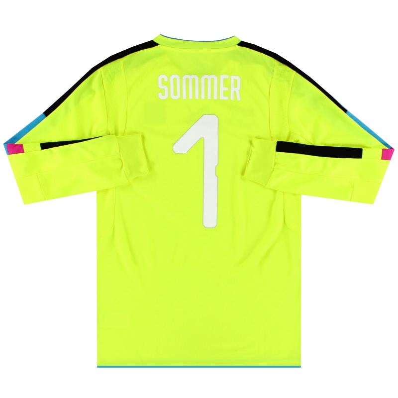 2016-17 Switzerland Puma Goalkeeper Shirt Sommer #1 M - 748702