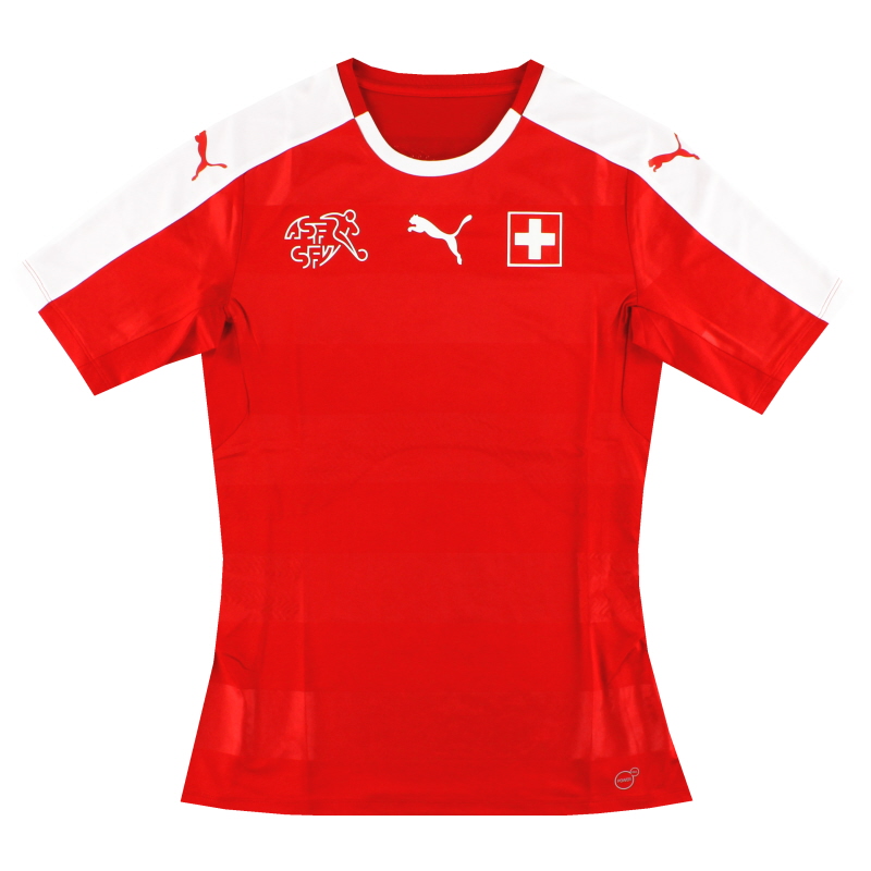 2016-17 Switzerland Puma Player Issue Home Shirt *As New* M - 748673-01