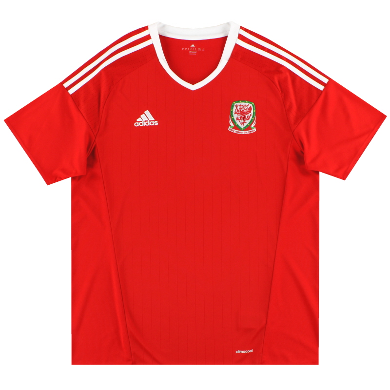 2016-17 Wales adidas Home Shirt M - AI6630