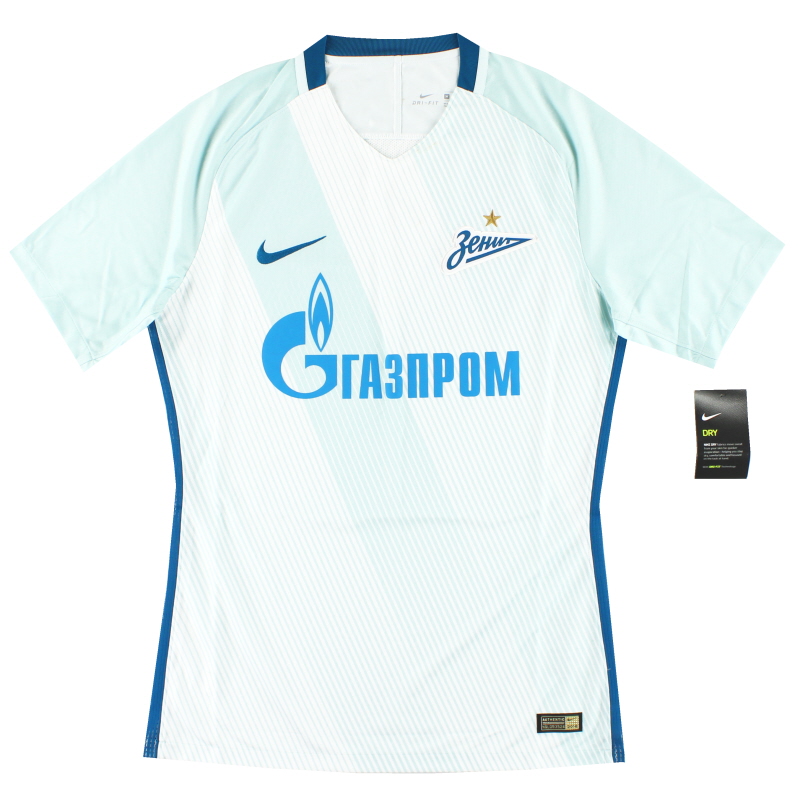 Camiseta de visitante Nike Player Issue del Zenit de San Petersburgo 2016-17 *con etiquetas* M - 808454-411 - 826216915880