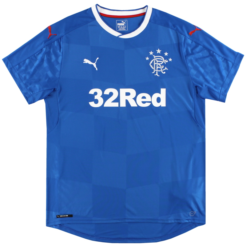 2016-18 Rangers Puma Home Shirt *Mint* XL