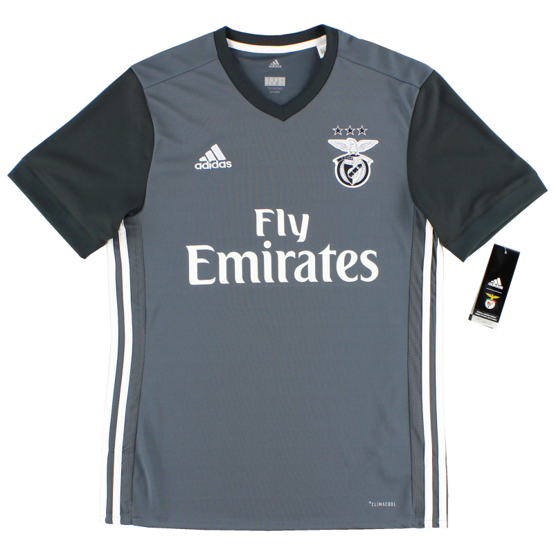 2017-18 Benfica adidas Away Shirt *w/tags* L - BR9255 - 4058031602478