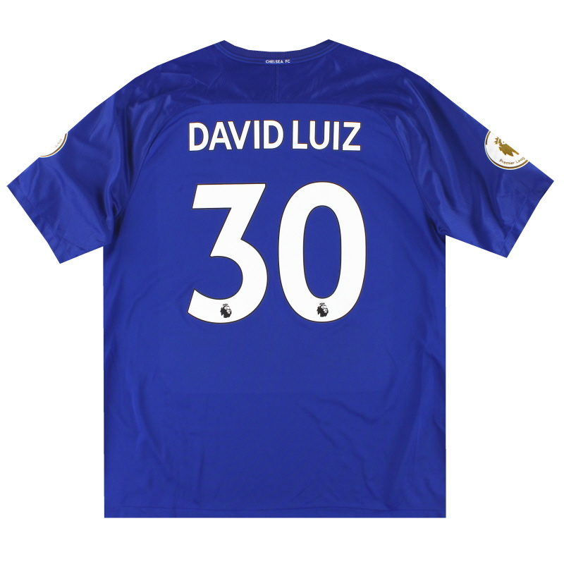 Camiseta Nike de local del Chelsea 2017-18 David Luiz #30 *Mint* XXL - 905513-496