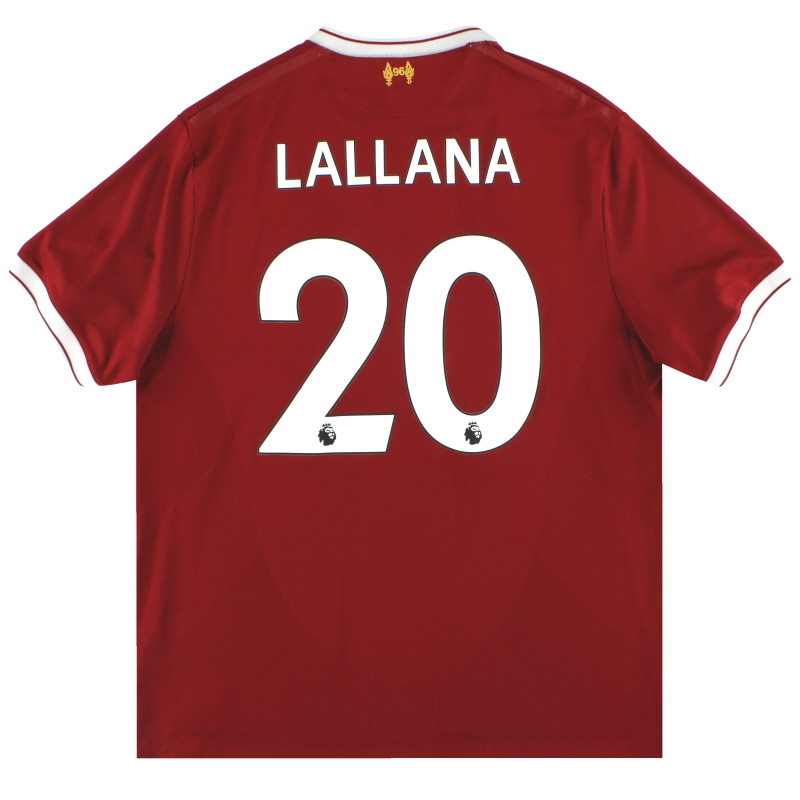 2017-18 Liverpool New Balance ’125 Years’ Home Shirt Lallana #20 XL