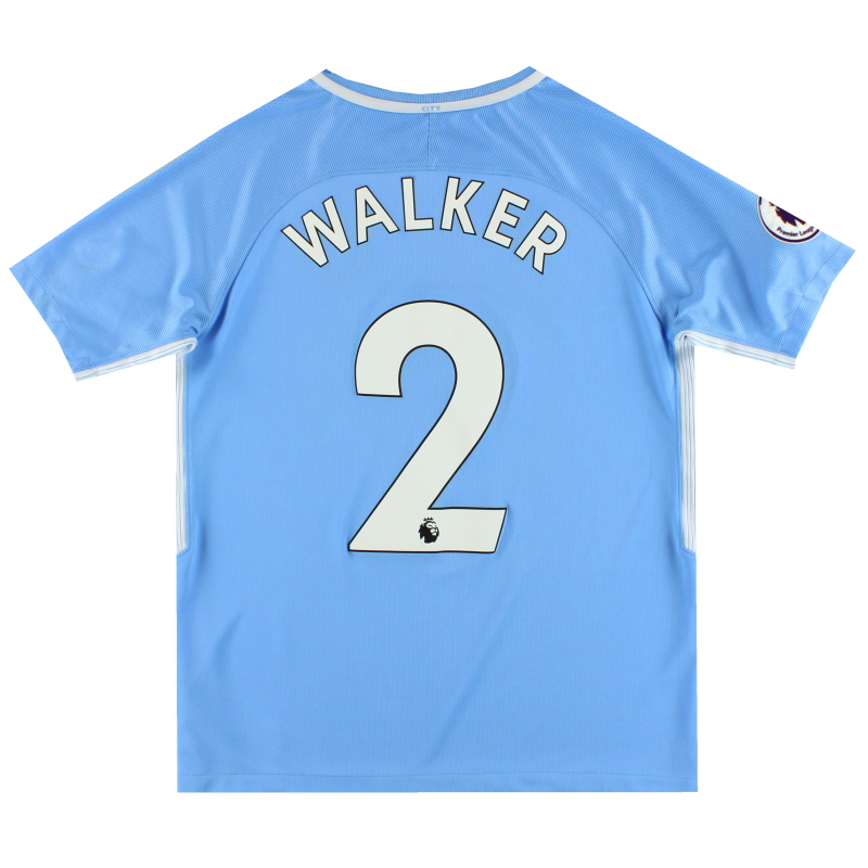 2017-18 Manchester City Nike Home Shirt Walker #2 XL.Boys - 847403-489