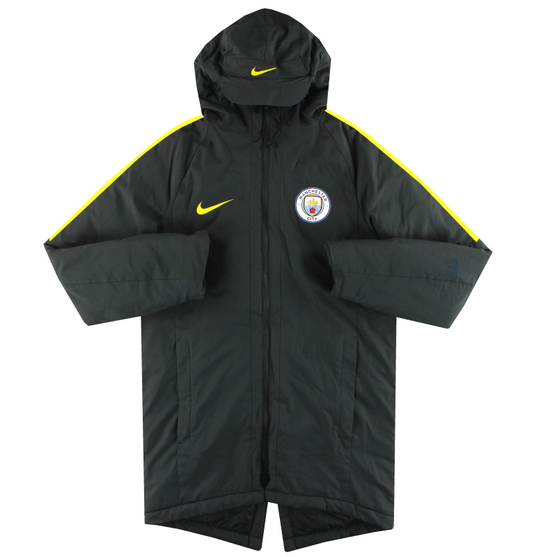 2017-18 Manchester City Nike Player Issue Padded Bench Coat S