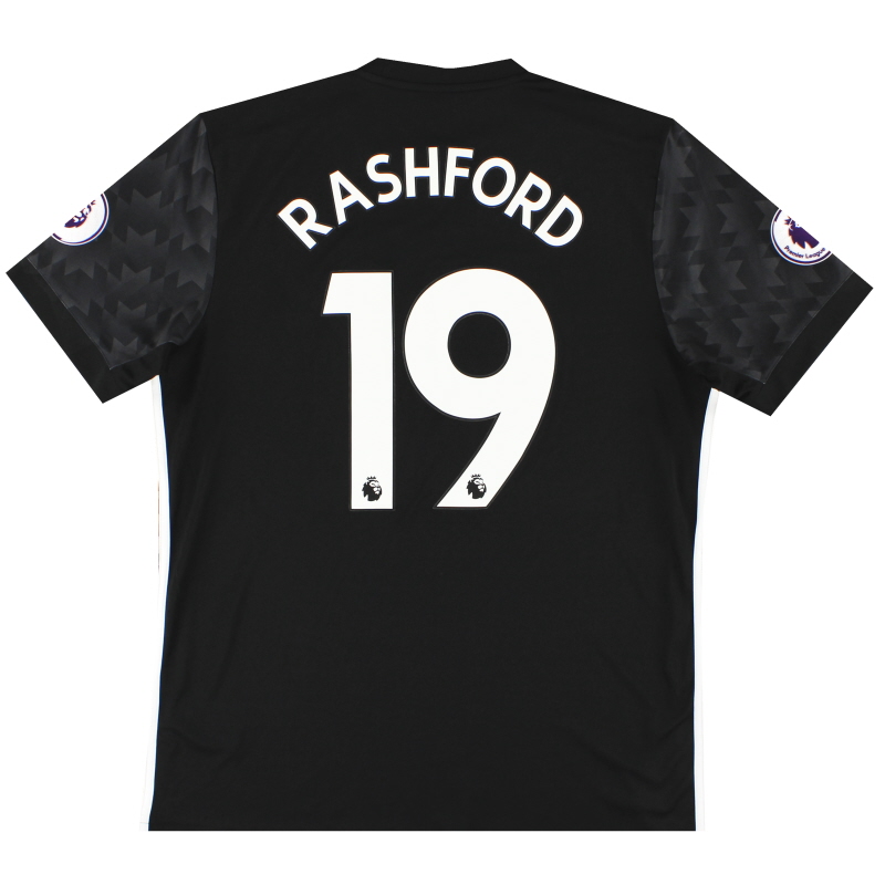Camiseta adidas de visitante del Manchester United 2017-18 Rashford # 19 L - BS1217