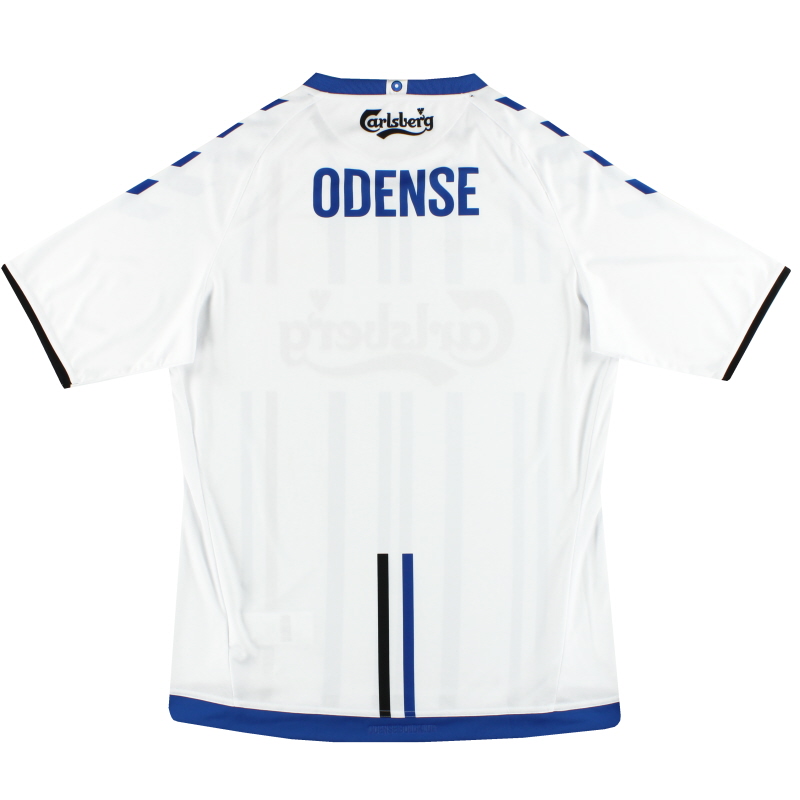 Plaske Klage mens 2017-18 Odense BK Hummel Home Shirt *As New* 03-780