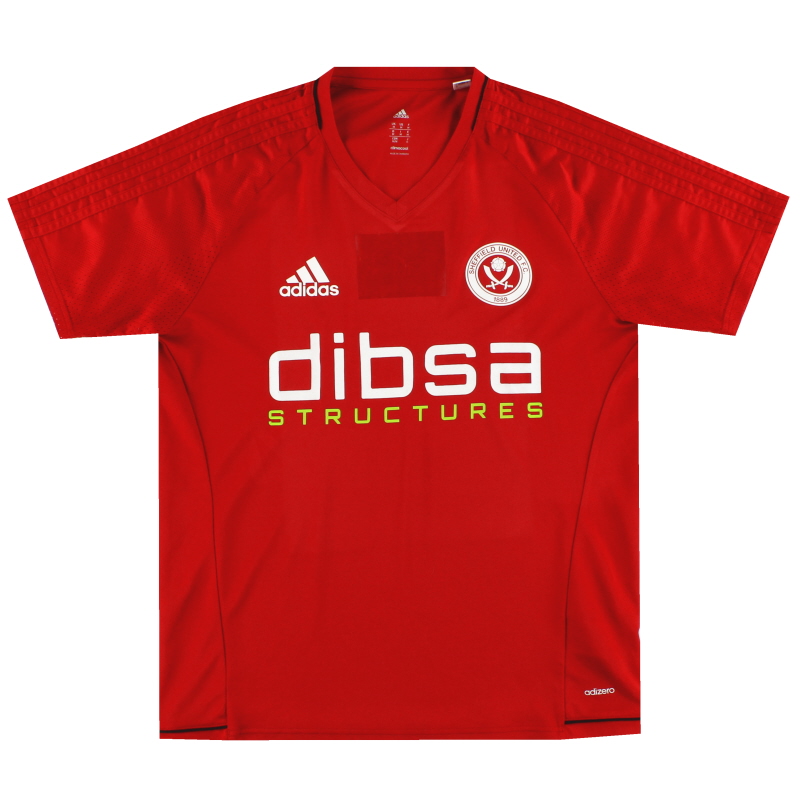 2017-18 Sheffield United adidas Player Issue Training Shirt M - BP8557