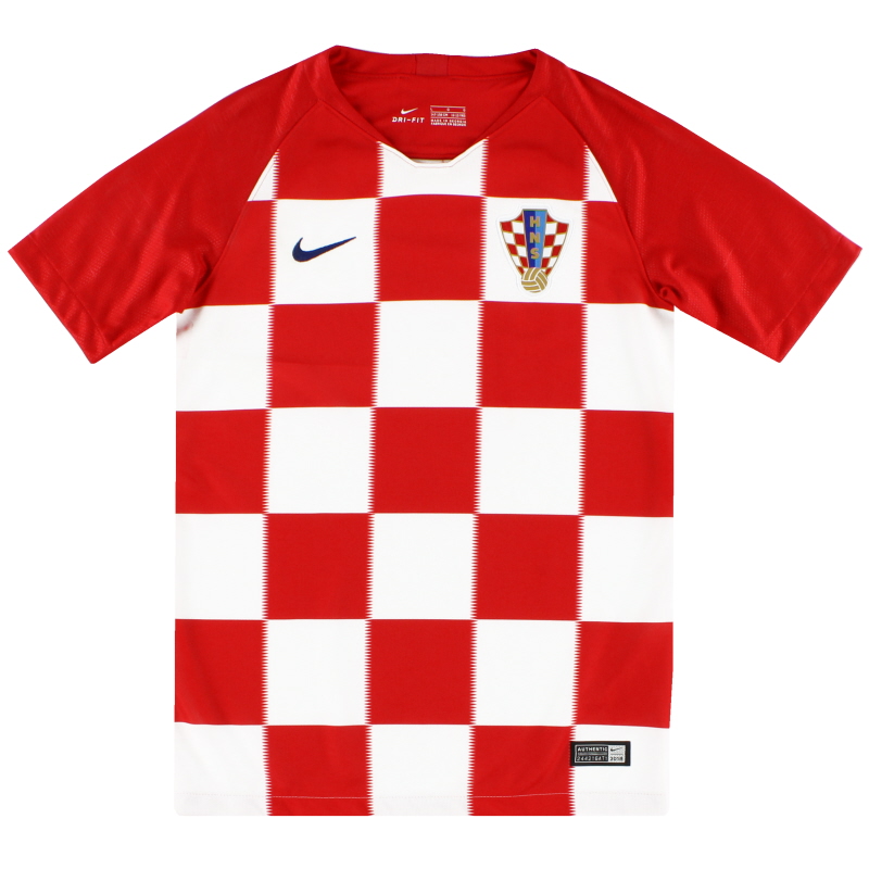 2018-19 Croatia Home Shirt *As New* M.Boys