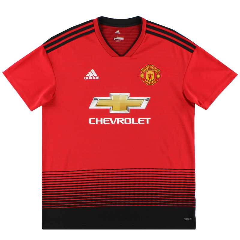 2018-19 Manchester United adidas Home Shirt S