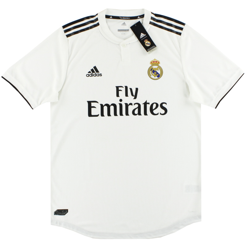 Lógico Arrastrarse conversacion Camiseta Real Madrid 2018-19 adidas Player Issue Authentic Home *con  etiquetas* S CG0561