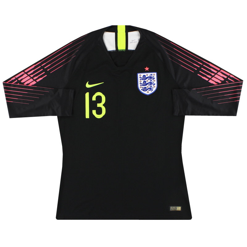 2018-20 England Nike Player Issue Goalkeeper Shirt #13 *As New* L - 910365-010