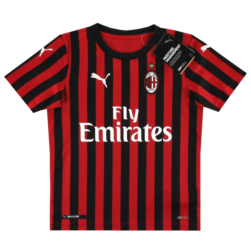 2019-20 AC Milan Puma Home Shirt *w/tags* S.Boys  - 755861-01 - 4060981715252