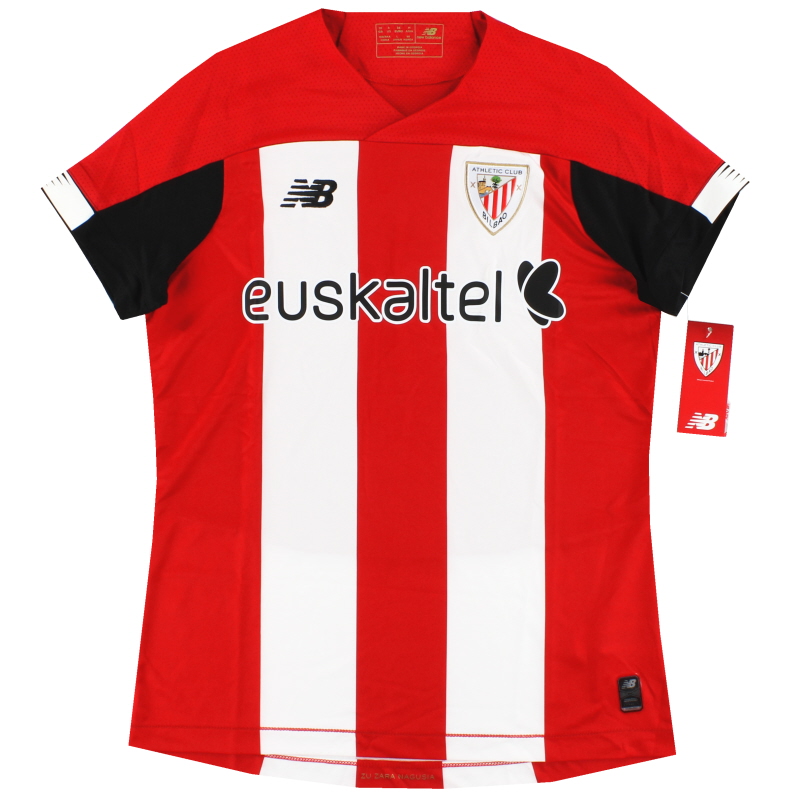 2019-20 Athletic Bilbao New Balance Home Shirt *w/tags* Womens 10 - WT930250HME
