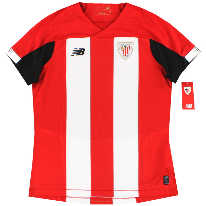 2019-20 Athletic Bilbao New Balance Home Shirt *w/tags* Womens 10 - WT930185HME - 192983573067