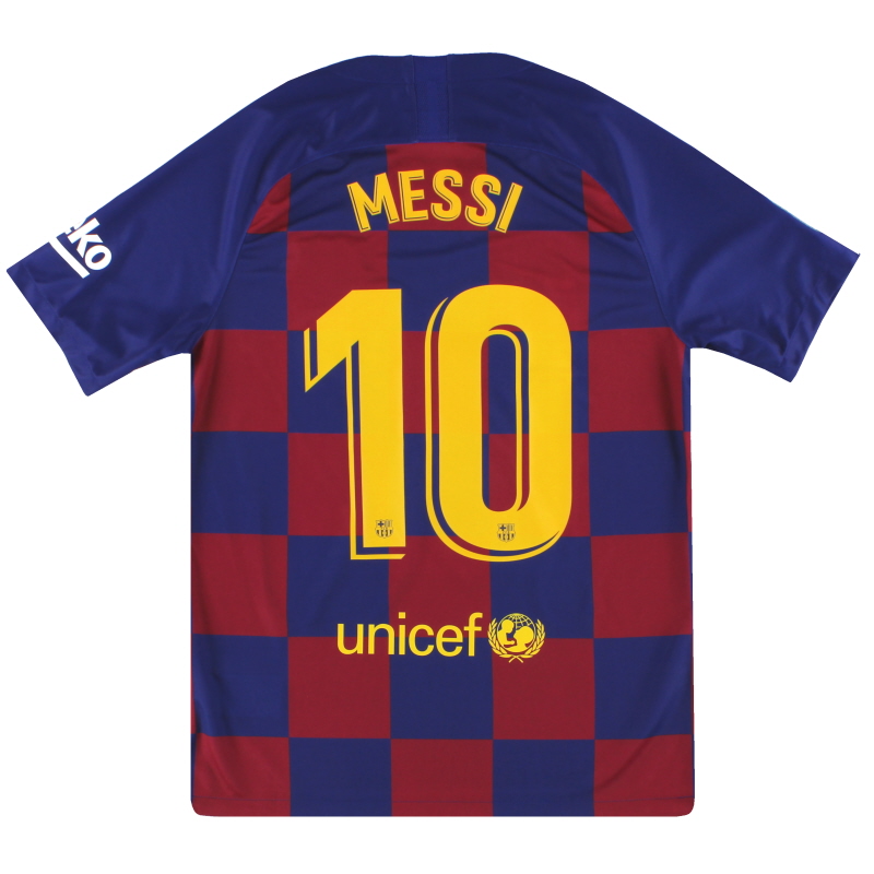 2019-20 Barcellona Nike Maglia Home Messi #10 *Mint* M - AJ5532-456