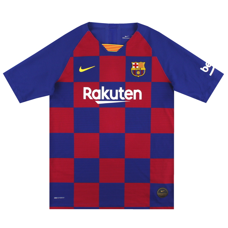 2019-20 Barcelona Player Issue Vapourknit Home Shirt *As New* XL.Boys