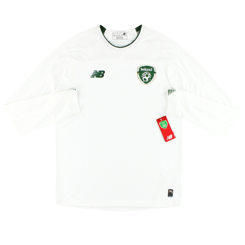 Camiseta de visitante New Balance Player Issue de Irlanda 2019-20 L/S *con etiquetas* M - MT930333 - 192662950448