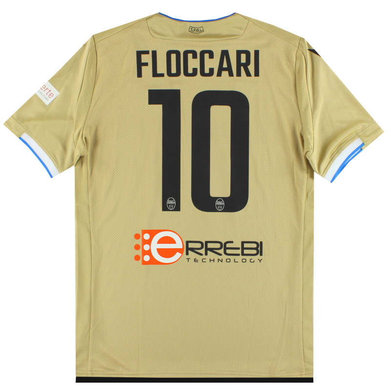 2019-20 SPAL Macron Player Issue Away Shirt Floccari #10 *As New* L - 58098383