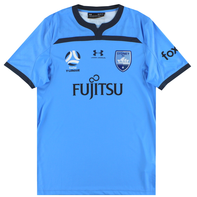 2019-20 Sydney FC Under Armour Player Issue Home Shirt *As New* M - SYJR102