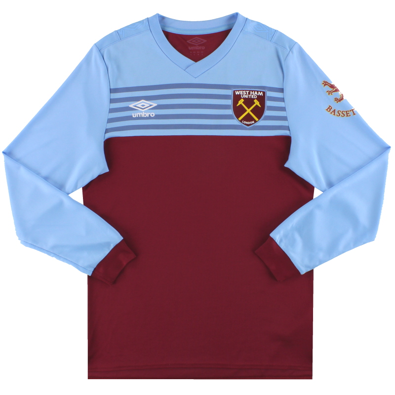 2019-20 West Ham Umbro Home Shirt L/S S