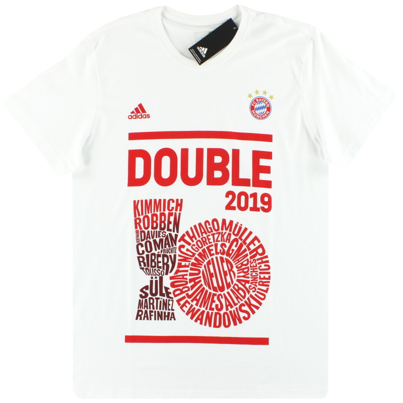2019 Bayern Munich adidas Double Winners Tee *BNIB* S