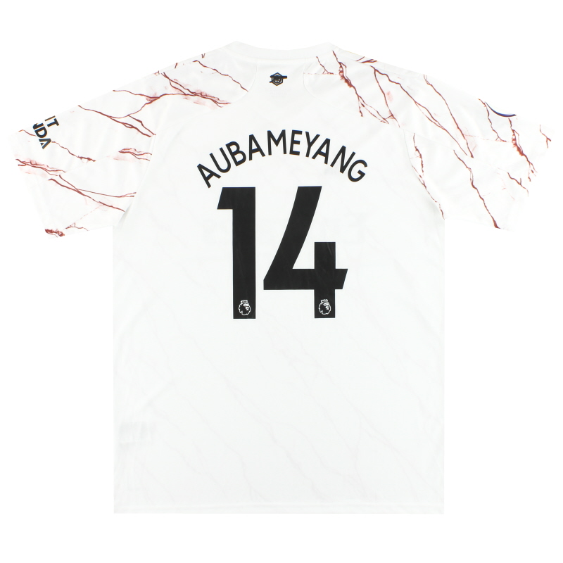 2020-21 Arsenal adidas Away Shirt Aubameyang #14 M - EH5815